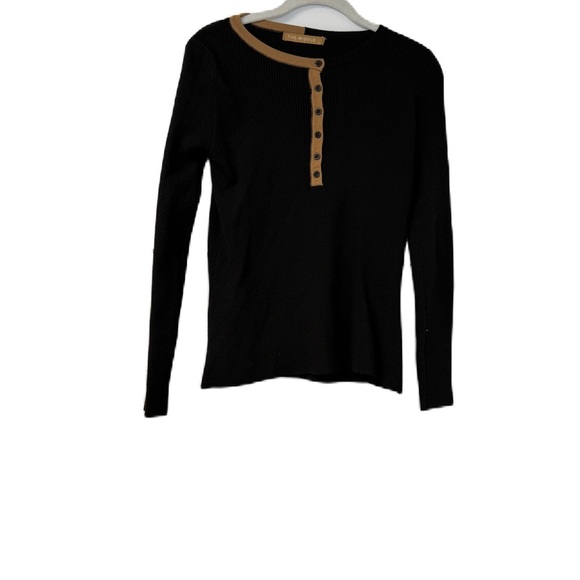 Women’s Ribbed Sweater Budle Black and Cream Tops l/xl - Picture 3 of 8